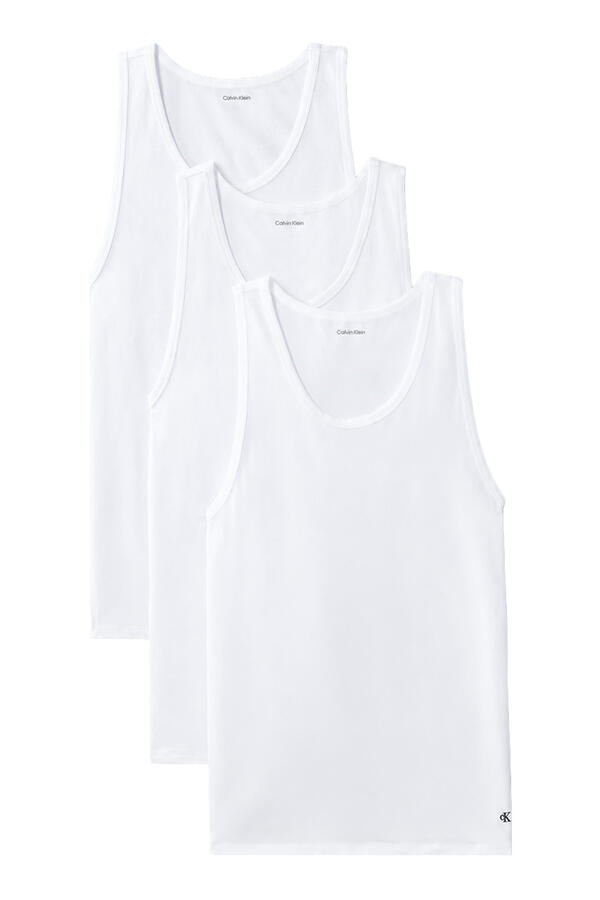 Cotton Stretch Blend Tank Top, Set of 3