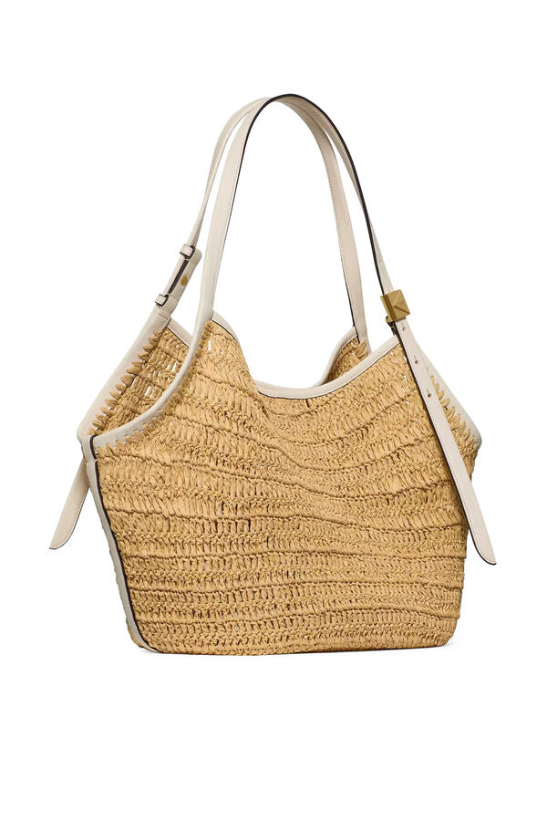 Deco Straw Tulip Tote Bag