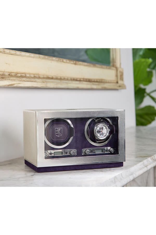Silver Double Watch Winder