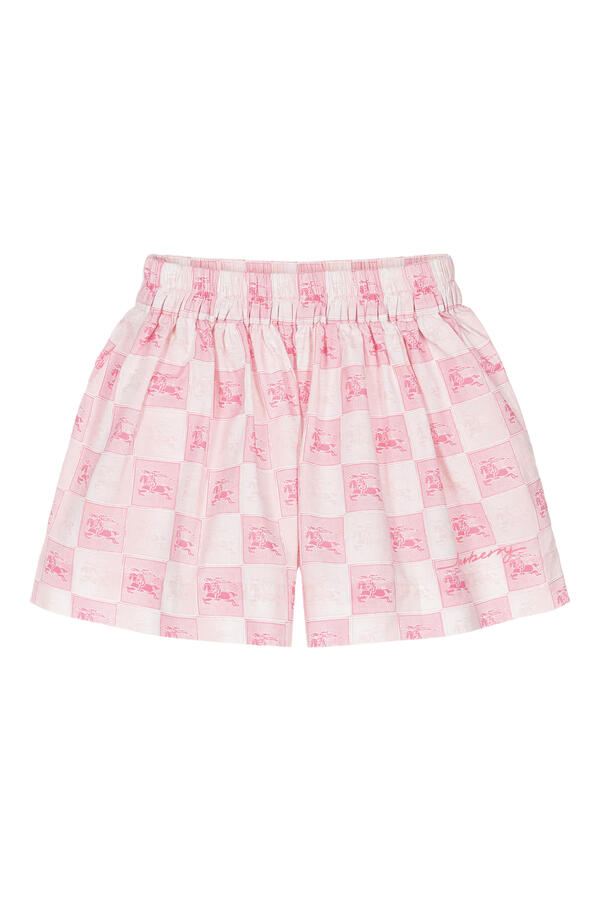 Kids EKD Checkerboard Cotton Shorts