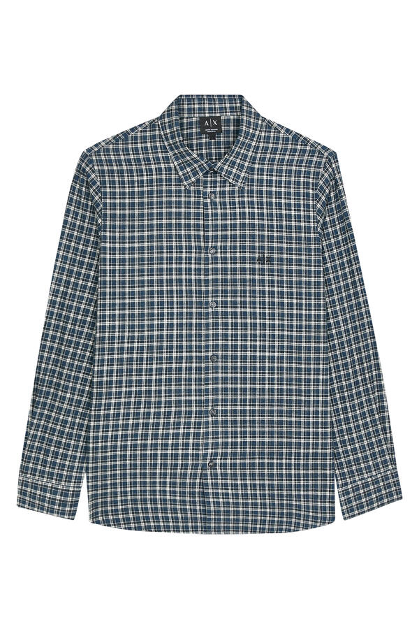 AX Logo Checked Shirt