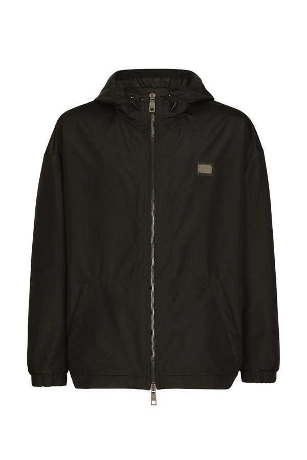 Logo Tag Hooded Jacket