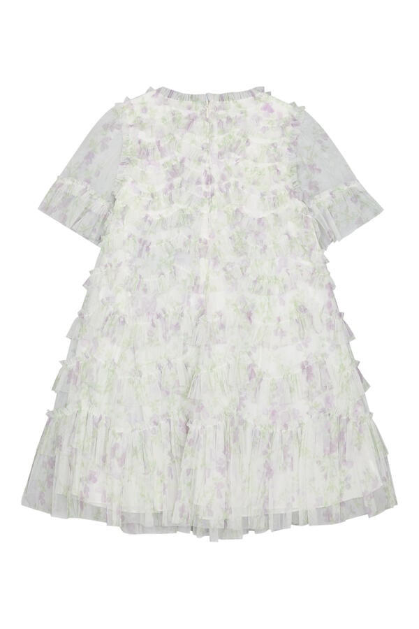 Kids Scallop Ruffle Dress 