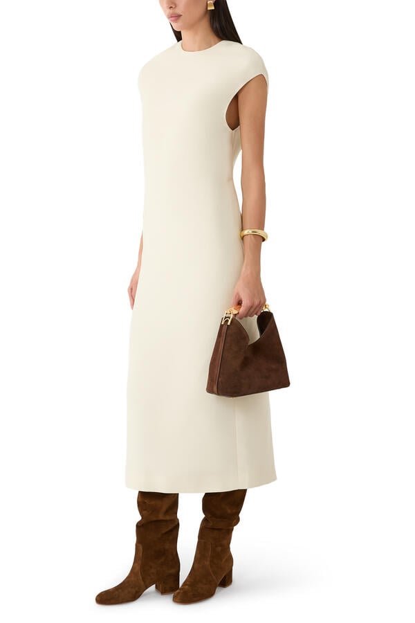 Small Boomerang Suede Bag