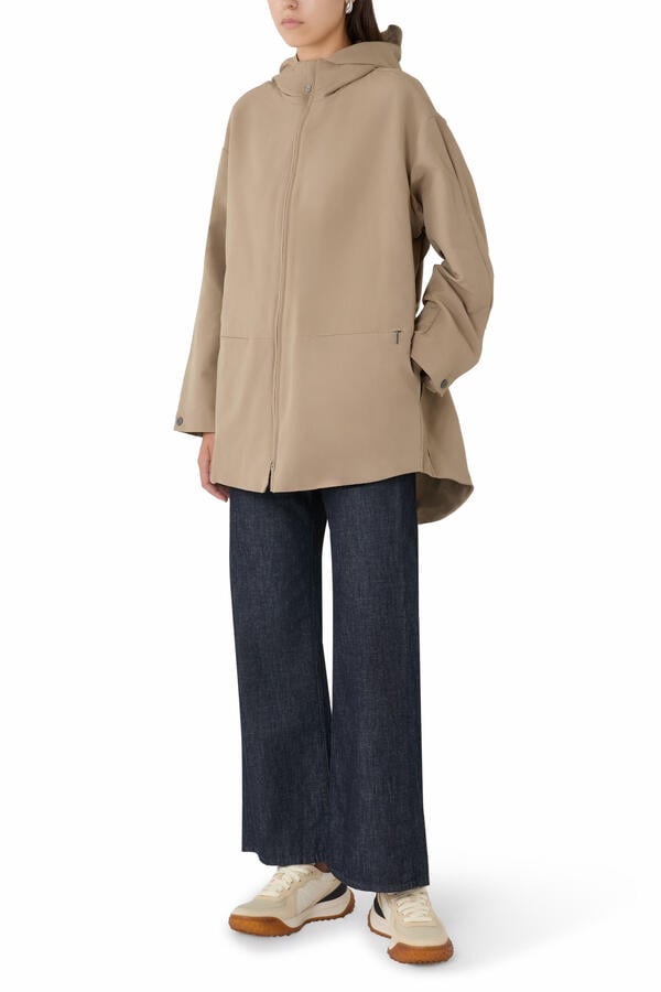 Full-Zip Hooded Blouson Jacket