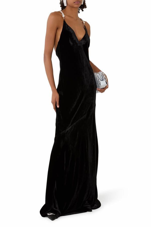 Saint Beaded Strap Gown