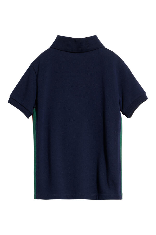 Kids Web-Detail Polo Shirt