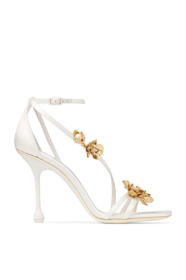 Zea Satin Flower 95 Sandals