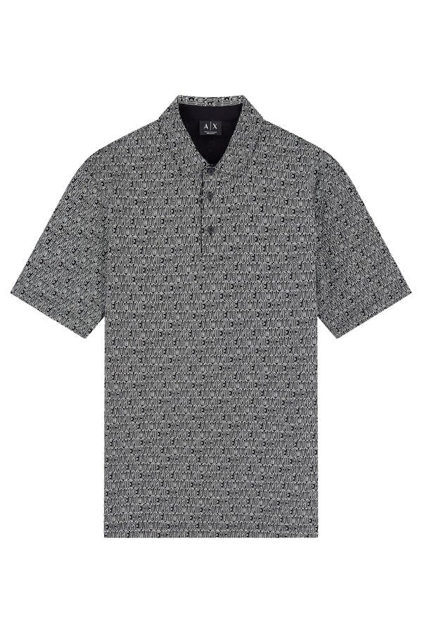 Logo Pattern Polo Shirt