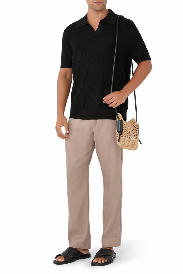 Rino Cotton-Silk Polo Shirt