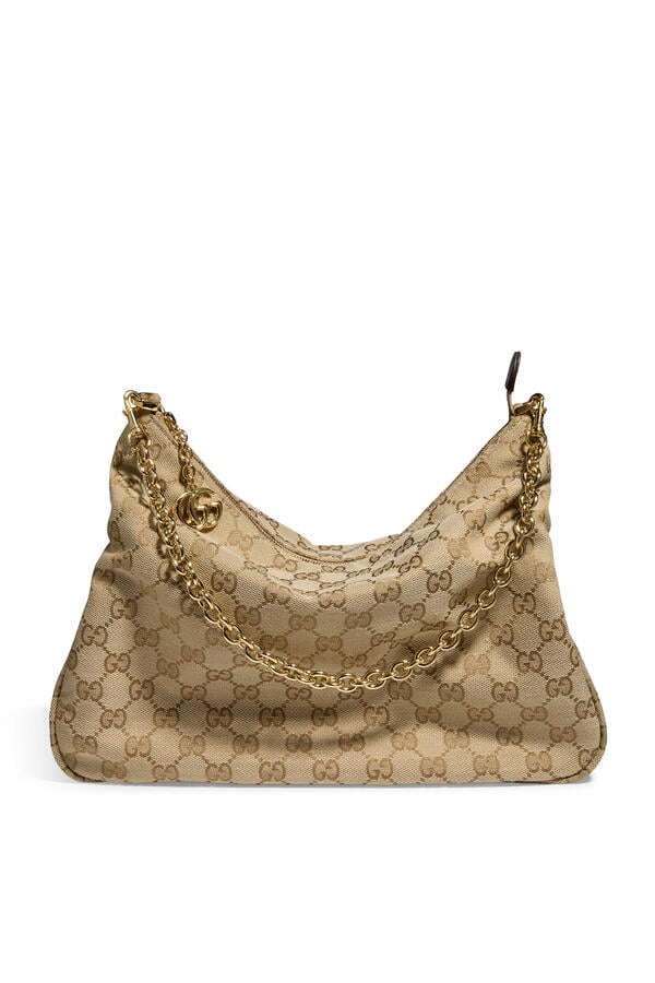 Lady Lunetta Chain Medium Shoulder Bag 