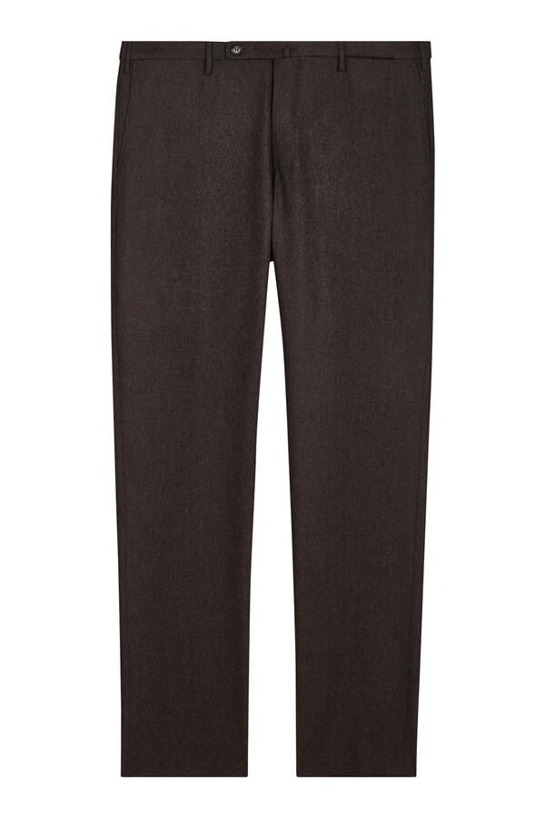 Slim Fit Tropical Wool Trousers