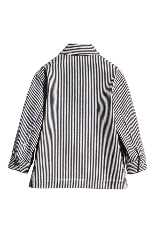 Kids Striped Denim Jacket