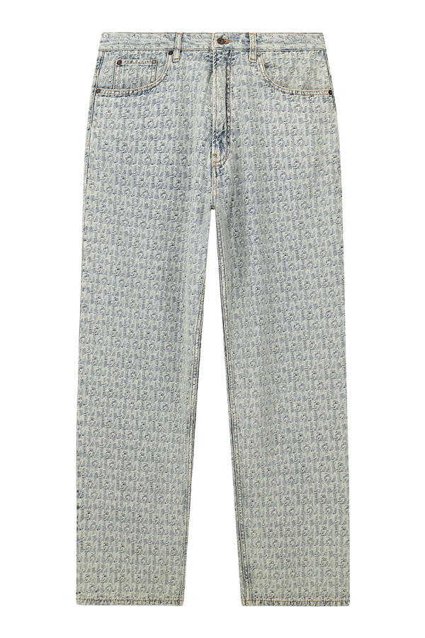 Monogram Pattern Jeans 