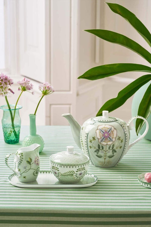 Lily & Lotus Tiles Sugar Bowl