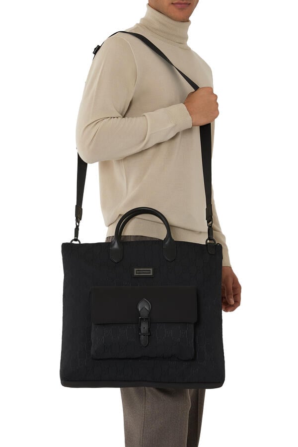 Monogram Pattern Tote Bag