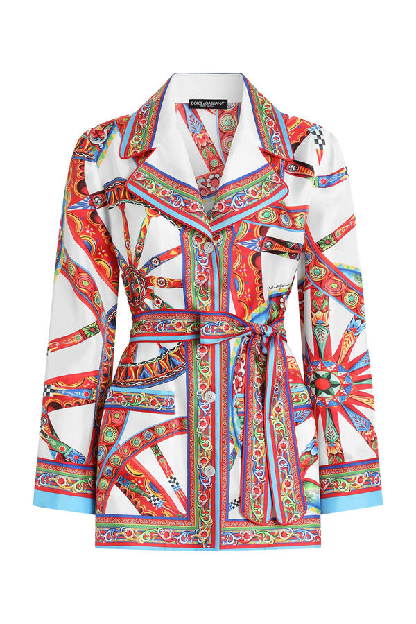 Majolica-Print Vanity Shirt