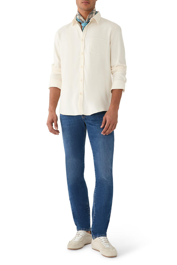 Bard Fast Regular-Slim 5 Pocket Jeans in Power Stretch Denim