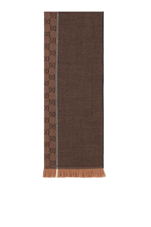 GG Wool Jacquard Scarf