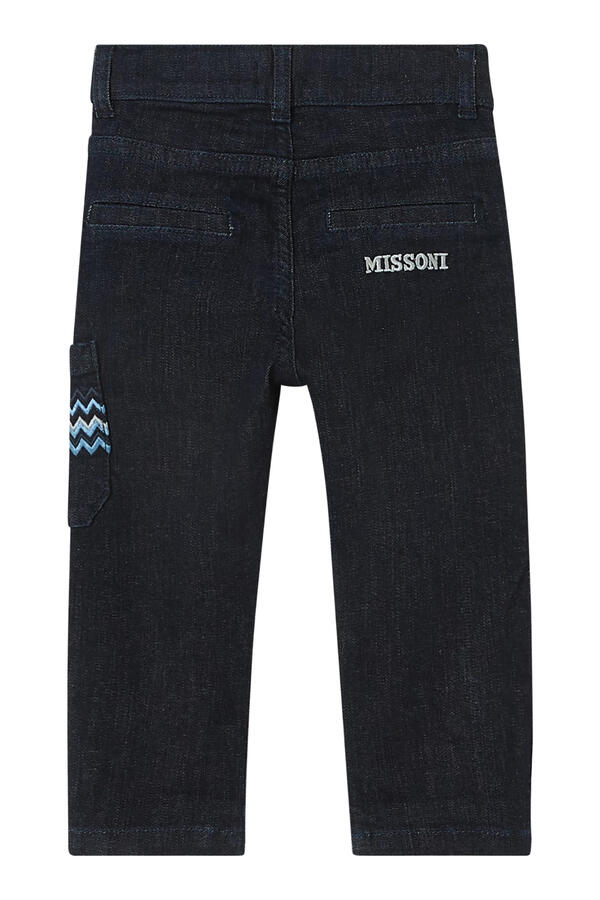 Kids Logo Denim Cropped Trousers