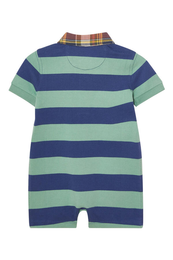 Kids Striped Cotton Rugby Shortall