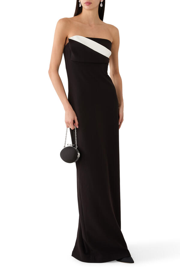 Strapless Drape Gown