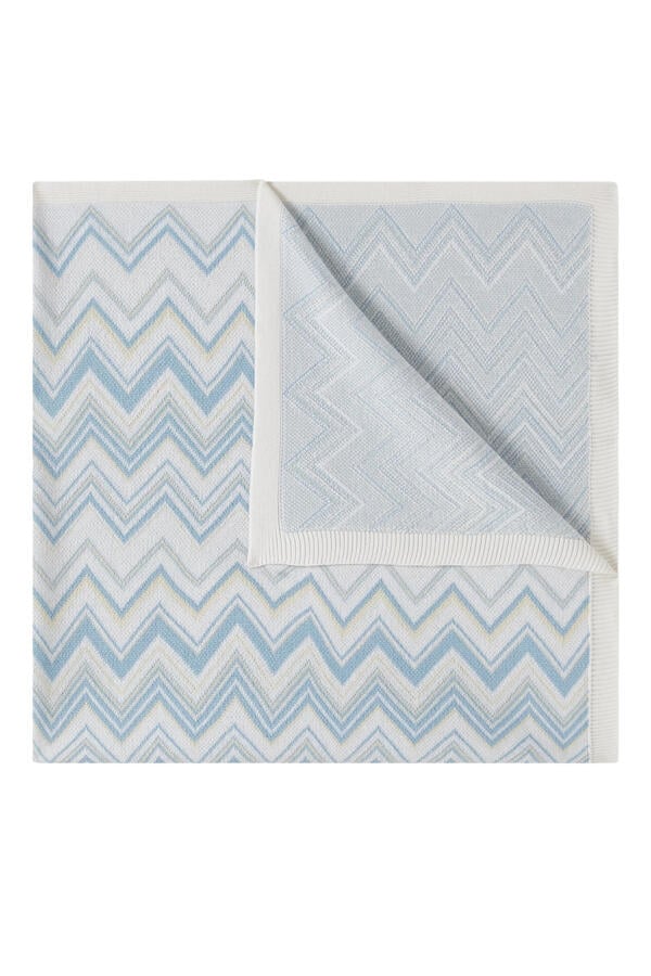 Kids Zig Zag Knit Blanket