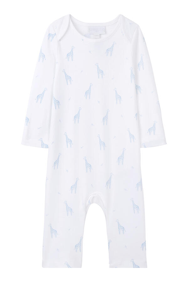 Kids Giraffe Print Sleepsuit Organic Cotton