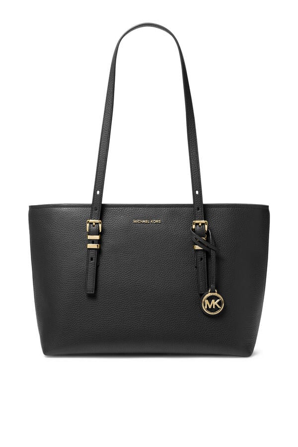 Quinn Large Pebbled Leather Tote Bag