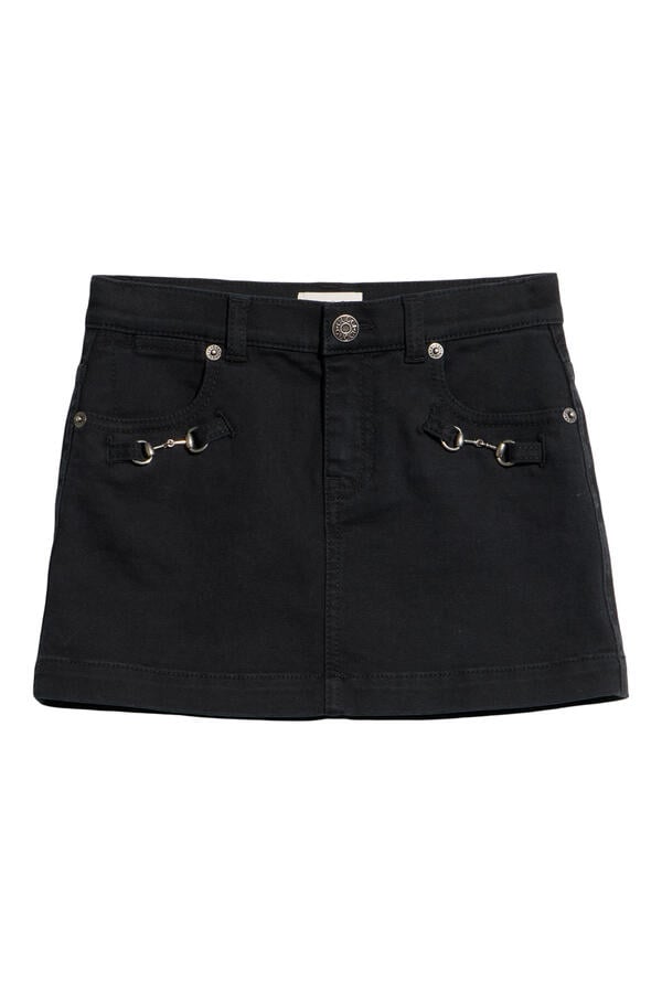 Kids Horsebit-Detail Mini Skirt