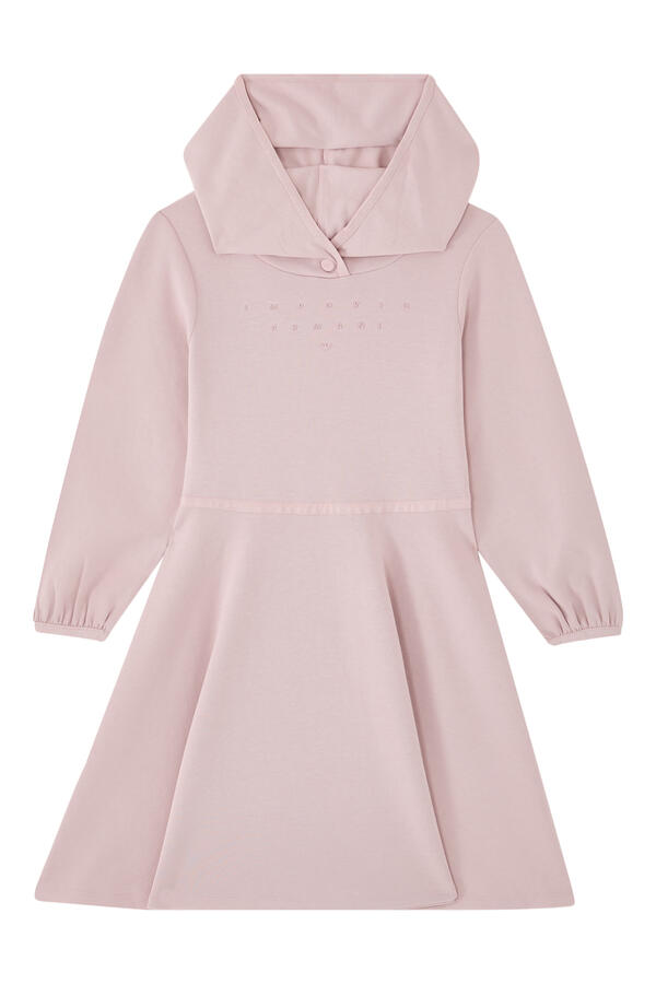 Hooded Skater Jersey Dress