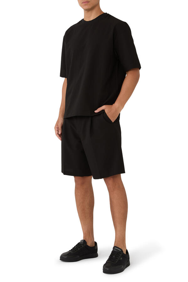 Down and Feather Padding Bermuda Shorts