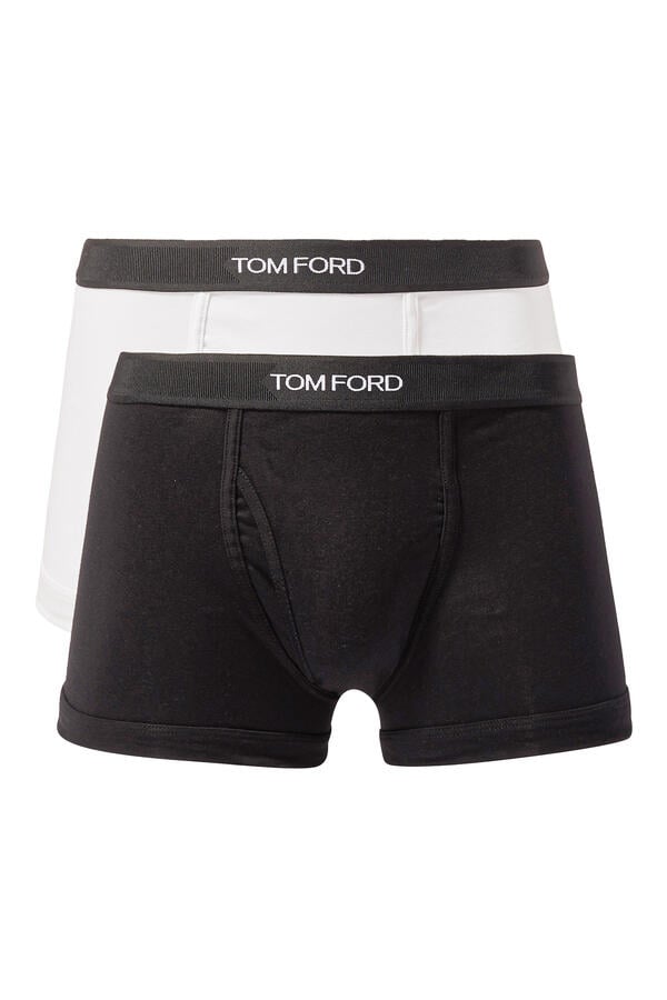 Cotton Stretch Jersey Boxer Briefs, Set of 2