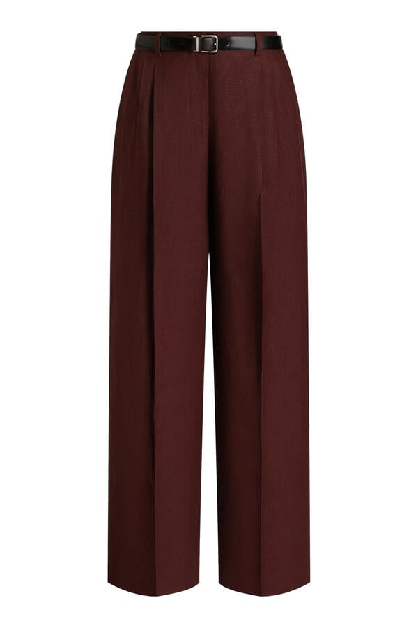  Tailored Linen Canvas Trousers 