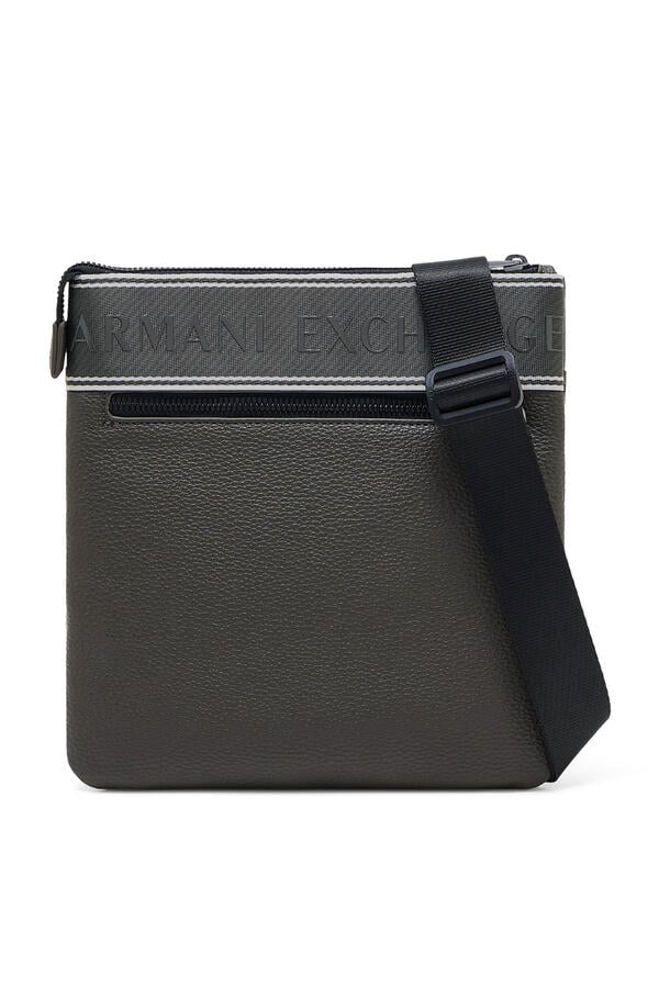 Logo Flat Crossbody Messenger Bag