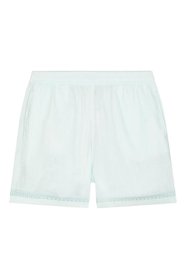 Sun Embroidered Lounge Shorts