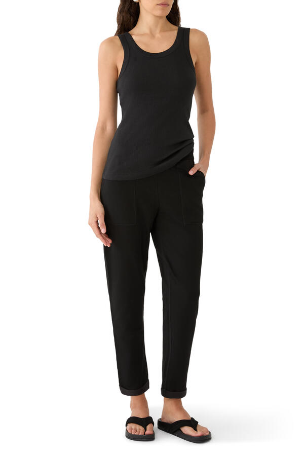 Ribbed Organic Cotton Lounge Vest