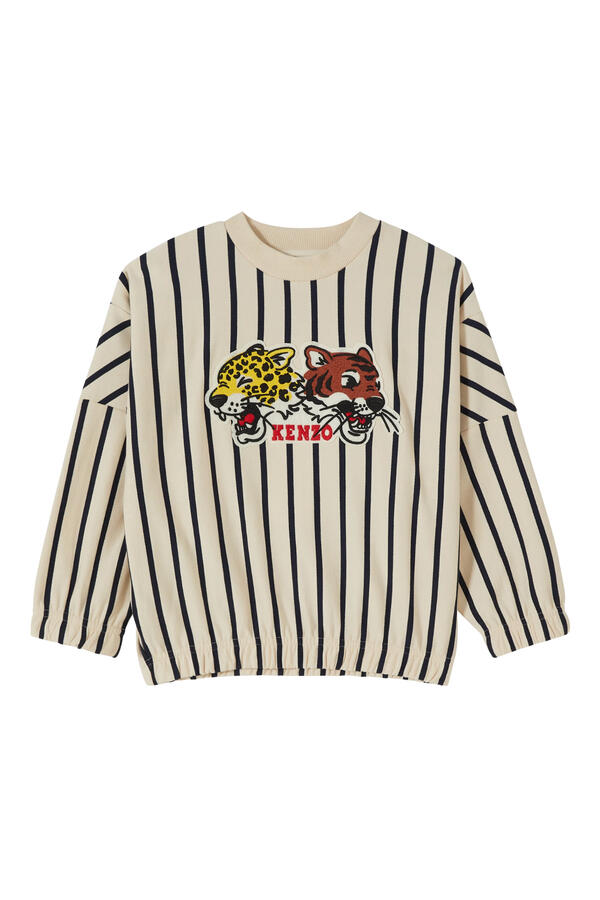 Kids Striped Tiger Graphic Sweatshirt