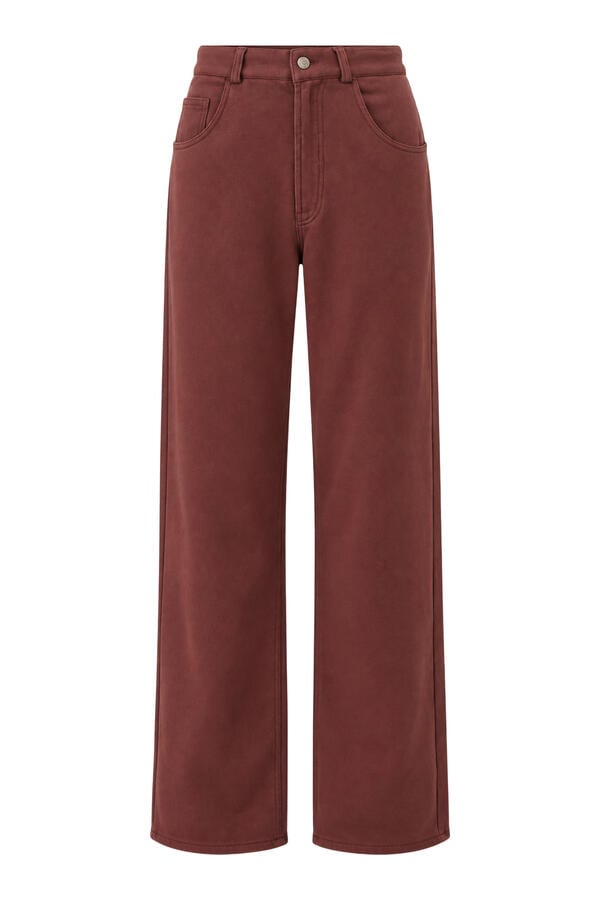 Raw-Edge Legs Trousers