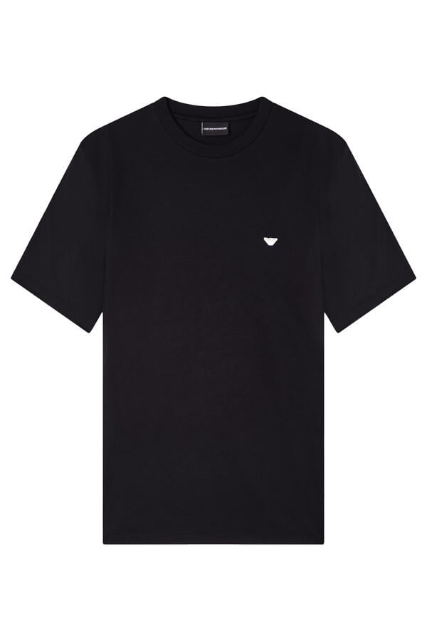 Embossed Eagle Embroidery Lyocell-Blend Jersey T-Shirt