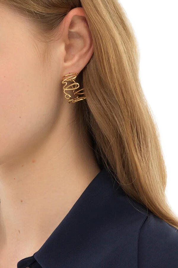 Logo Hoop Earrings