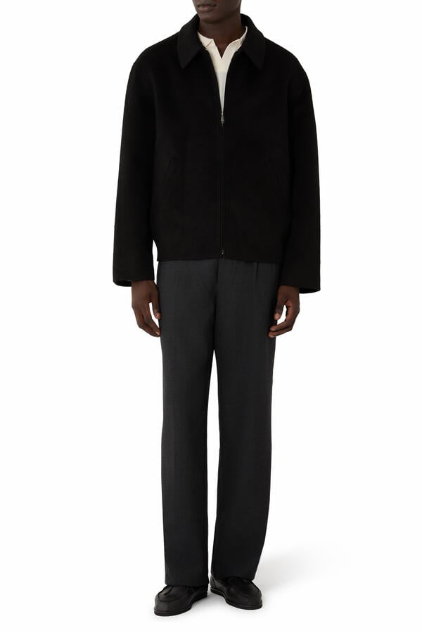 Quinn Zip Front Wool Jacket