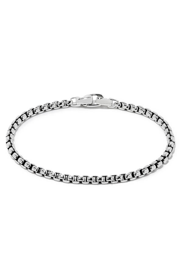 Box Chain Bracelet, Sterling Silver