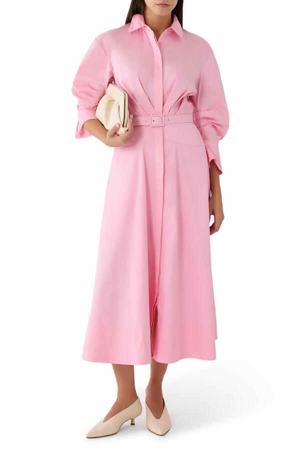 Dianthe Long-Sleeve Midi Dress