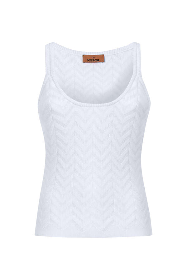 Stretch Chevron Tank Top 