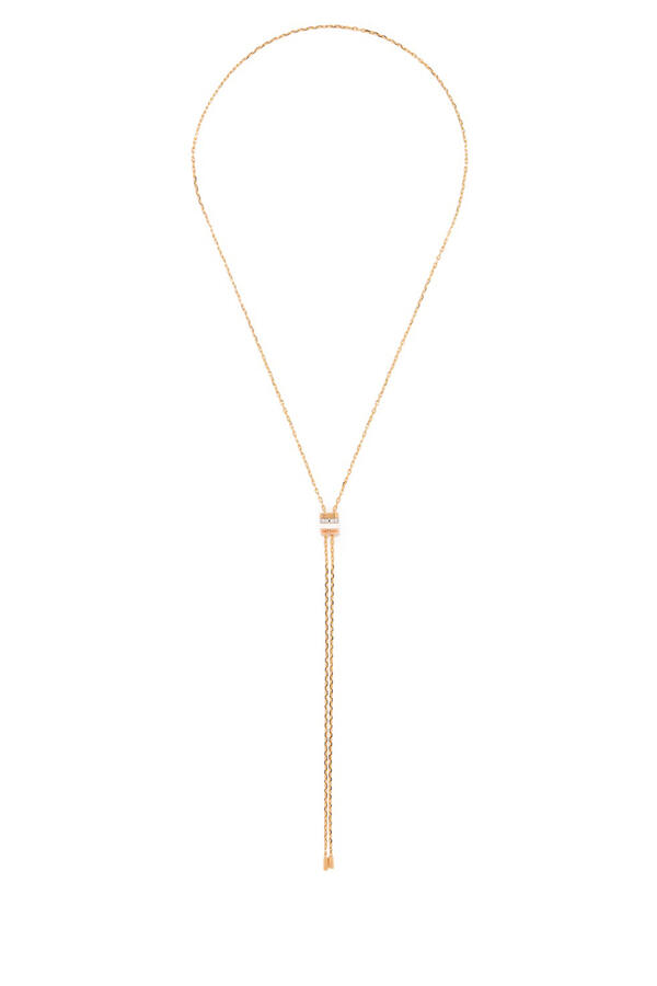 Quatre White Edition Necklace, set with Diamonds