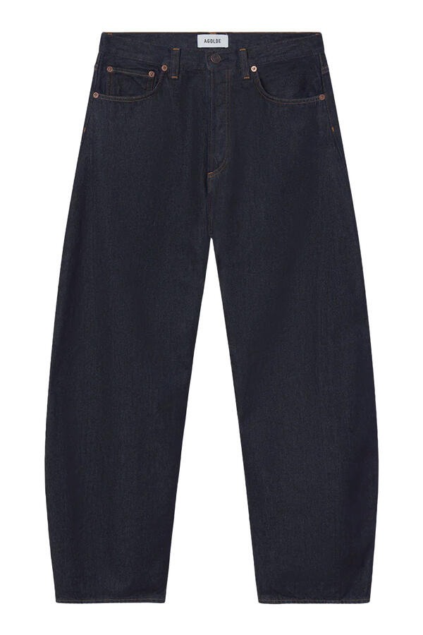 Luna High Rise Pieced Taper Jeans