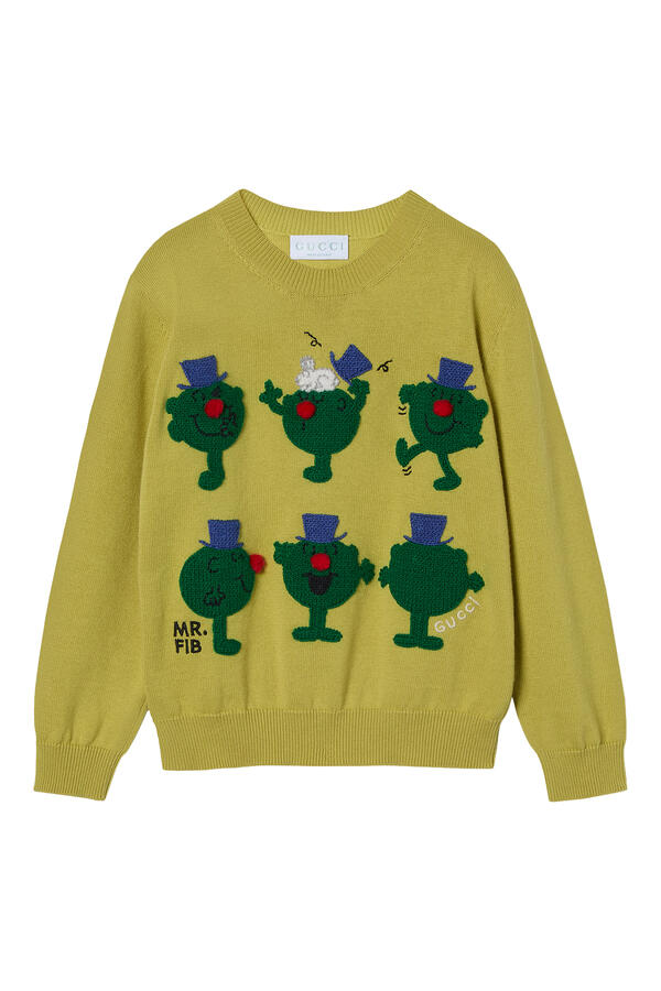 Kids Characters Embroidery Sweater