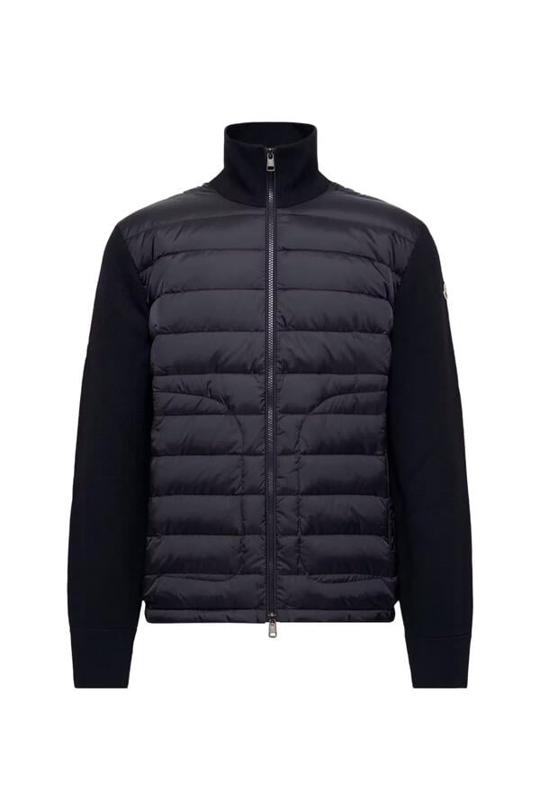 Padded Zip-Up Cardigan