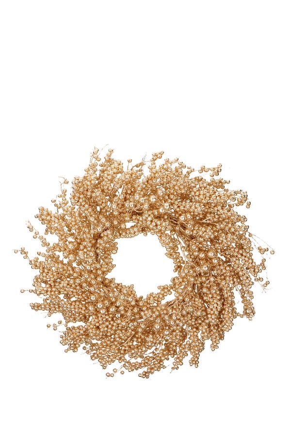 Metallic Glitter Berry Wreath